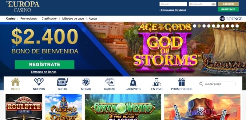 Europa casino - explora una experiencia de juego única